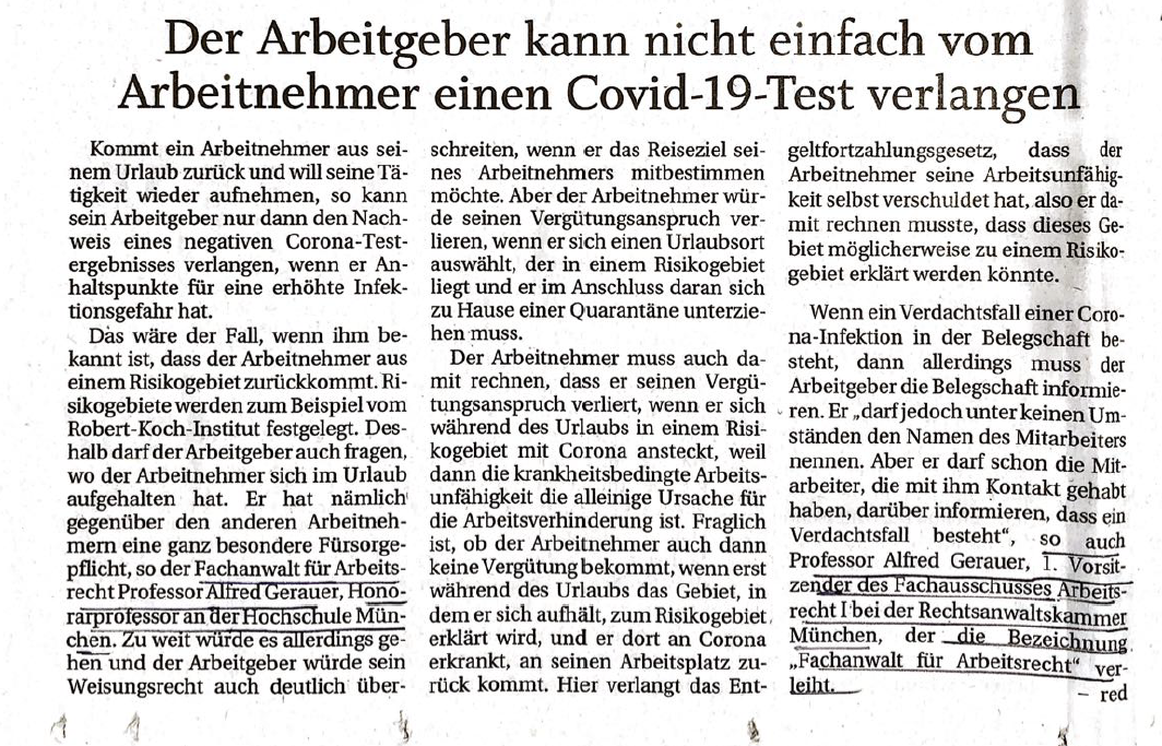Zeitungsartikel